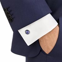 Manschettenknöpfe Montblanc Herr in Stahl Lapislazzulo 123801 - 123801